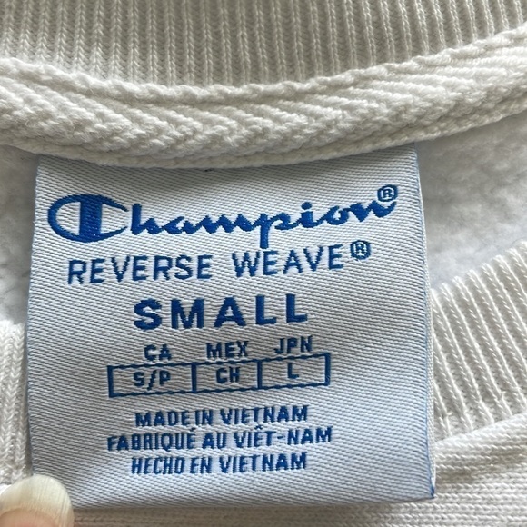 SzS Champion Reverse Weave all over “C” logo crew neck sweater VGUC - Picture 8 of 11